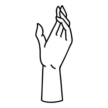 Siyah çizgili bir el dövmesi.