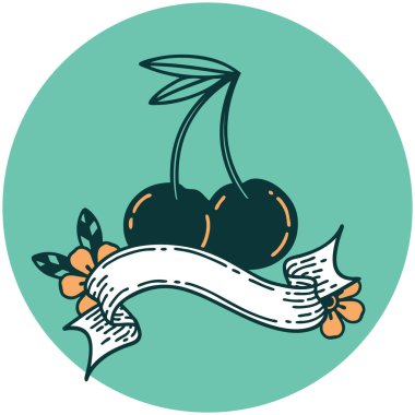 kiraz sancağıyla dövme biçimi simgesi