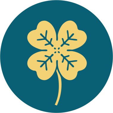 4 yapraklı yoncanın ikonik dövme şekli