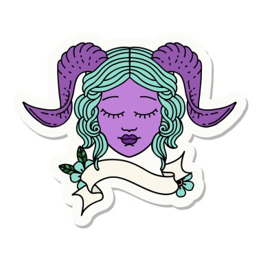 Bağlayıcı karakter yüz etiketi 