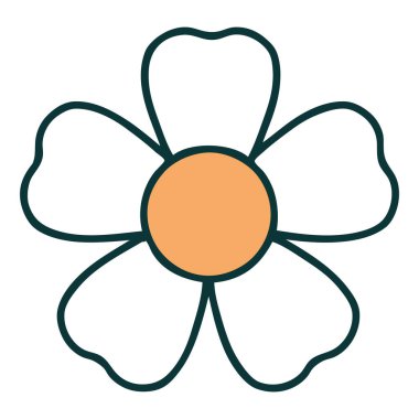 Bir çiçeğin ikonik dövme şekli