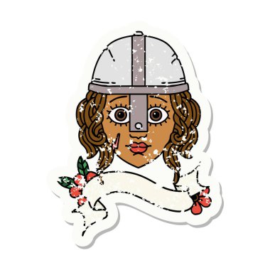 Retro Dövme Tarzı İnsan Savaşçısı 