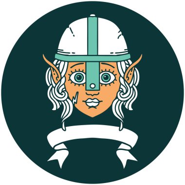 Sancaklı elf savaşçı karakter simgesi