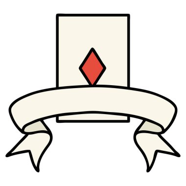 Elmas ası bayrağıyla geleneksel dövme