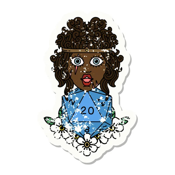 Retro Dövme Tarzı 20 zarlı barbar insan