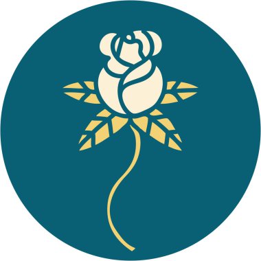 Bir çiçeğin ikonik dövme şekli