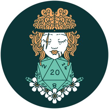 20 zarlı barbar insan simgesi.