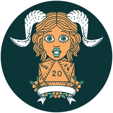 Doğal yirmilik zar atma ikonu