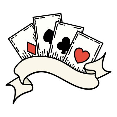 geleneksel kart ve afiş tarzında dövme