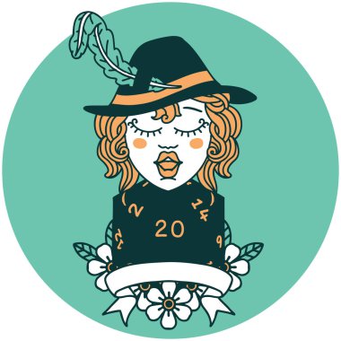 20 zarlı insan ozan karakteri simgesi