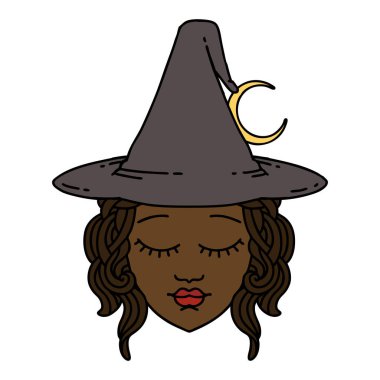 Retro Dövme Biçimi insan büyücüsü karakteri