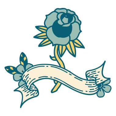 Gül sancağıyla geleneksel dövme