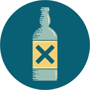 Şişenin sembolik dövme görüntüsü