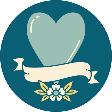 Bir kalp ve bayrağın ikonik dövme görüntüsü