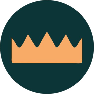 Bir tacın ikonik dövme şekli