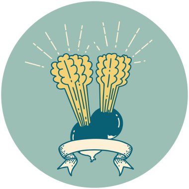 Yapraklı pancar dövmesi simgesi