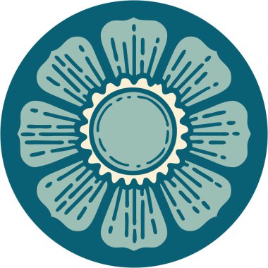 Bir çiçeğin ikonik dövme şekli