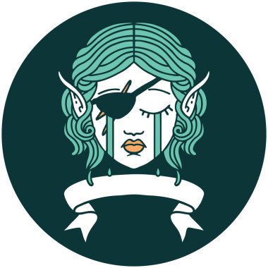 Ağlayan elf karakteri simgesi