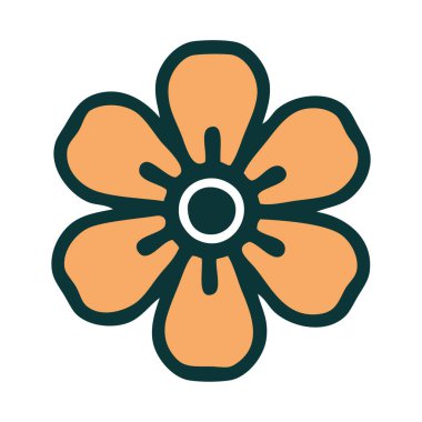 Bir çiçeğin ikonik dövme şekli