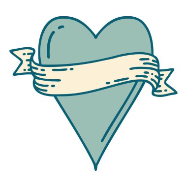 Bir kalp ve bayrağın ikonik dövme görüntüsü