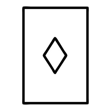 Karo ası şeklinde siyah çizgili dövme