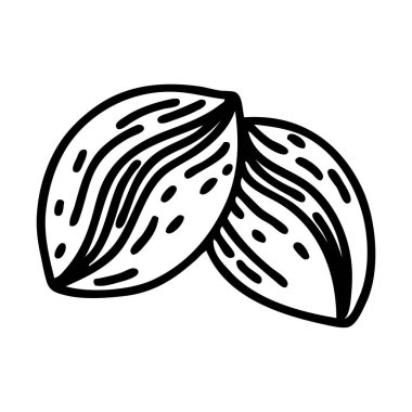 Kahve çekirdekleri şeklinde siyah çizgili dövme.