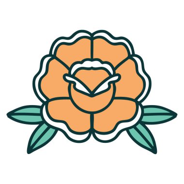 Bir çiçeğin ikonik dövme şekli