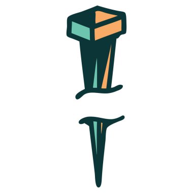 Demir çivinin ikonik dövme şekli