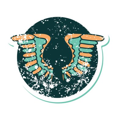 Bir kanadın ikonik sıkıntılı dövme görüntüsü