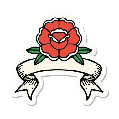 Çiçek sancağıyla dövme stili