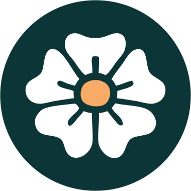 Bir çiçeğin ikonik dövme şekli