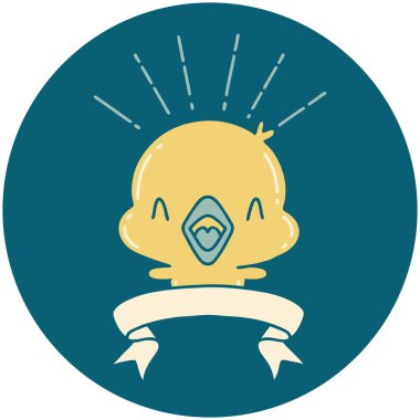 Şarkı söyleyen bir dövmenin simgesi.