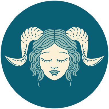 tiefling karakter yüz simgesi