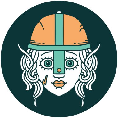 Elf dövüşçüsü karakterinin simgesi