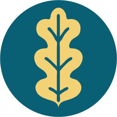 Yaprağın ikonik dövme şekli