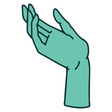 Bir elin sembolik dövme görüntüsü