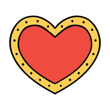 geleneksel kalp şeklinde dövme.