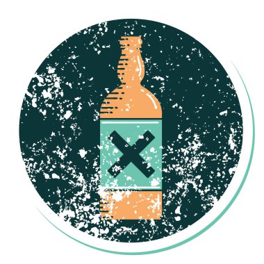 Şişenin sembolik dövmeli görüntüsü