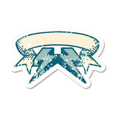 Yıldırım sancağıyla eski bir etiket