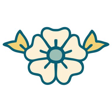 Bir çiçeğin ikonik dövme şekli