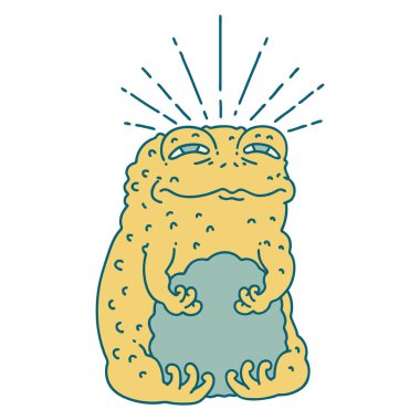 Geleneksel dövme karakteri çizimi