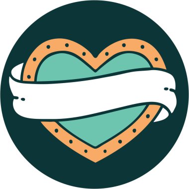 Bir kalp ve bayrağın ikonik dövme görüntüsü