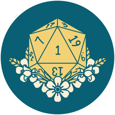 Retro Dövme Biçimi Doğal Zar Çiçek elementli