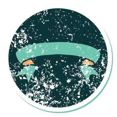 Bir pankartın sembolik dövmeli resmi