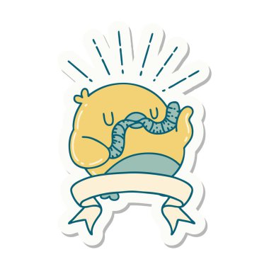 Kurtlu robin dövmesi çıkartması.