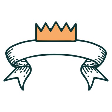 Geleneksel dövmeli bir taç.