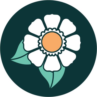 Bir çiçeğin ikonik dövme şekli