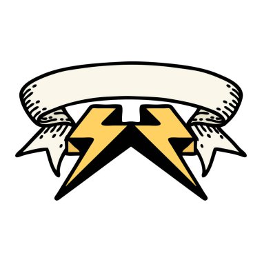 Yıldırım sancağıyla geleneksel dövme