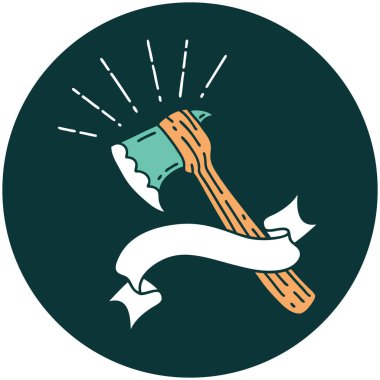 Dövme stili balta ikonu