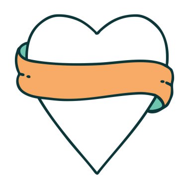 Bir kalp ve bayrağın ikonik dövme görüntüsü